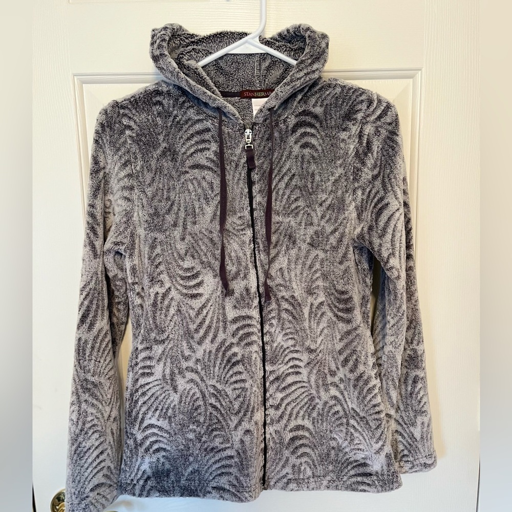 Women's Fleece Zip-up Hooded Sweater Jacket